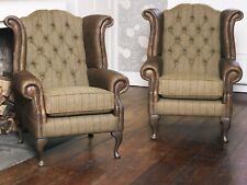 Pair of Queen Anne Wing Back