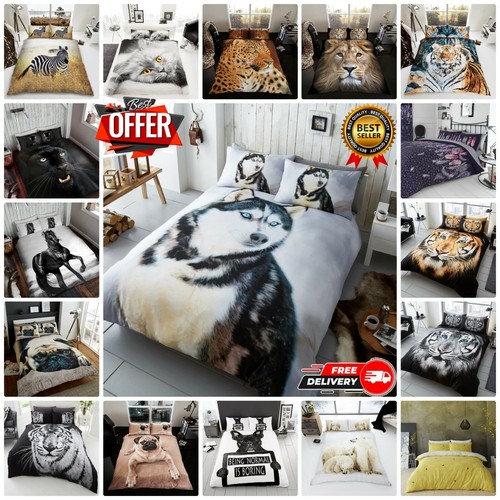Animal duvet cover set printed - animal,