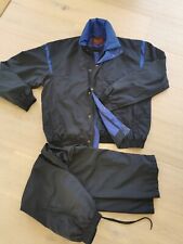 PROQUIP MENS WATERPROOF GOLF SUIT JACKET TROUSERS SIZE LARGE NAVY/BLUE