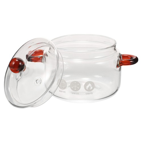 Double eared glass pot small - double-eared,