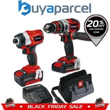 Einhell Professional PXC 18V Brushless Combi Hammer Drill Impact Driver 4ah 2ah