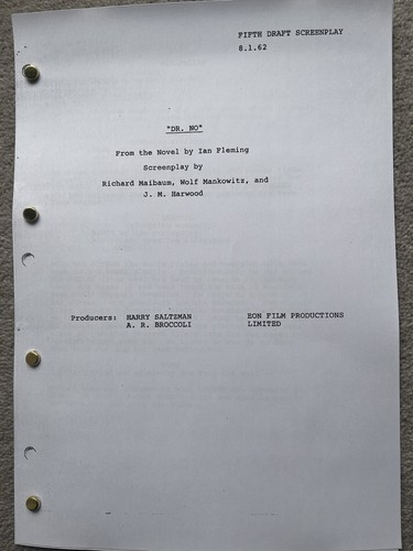 Film script james - dr., script.