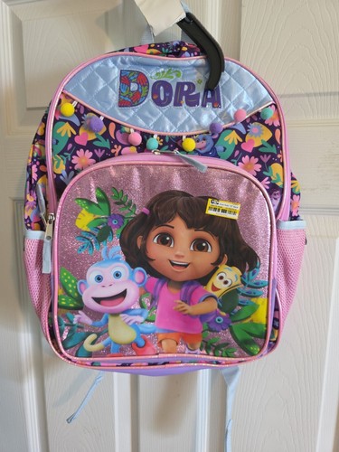 Dora kids backpack purple - kids', 16"