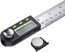 Neoteck Digital Angle Finder Ruler 8 inch Stainless Steel Digital Inclinometer