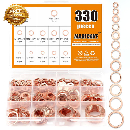 330 pcs copper washers - pcs,