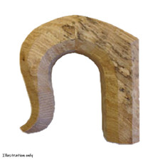Solid English Ash Crook Narrow Stick Handle Blank