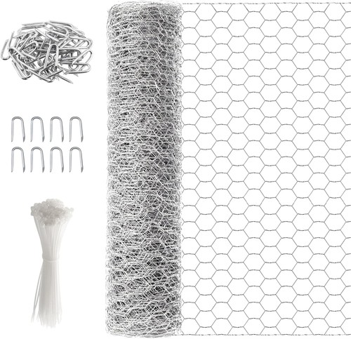 Galvanised chicken wire - chicken,