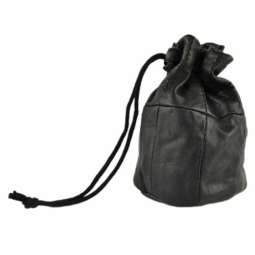 Leather coin purse pouch - leather,