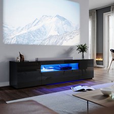 Black 200cm high gloss - black,