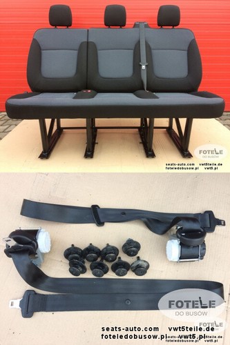 Seat triple bench - , renault