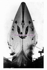 pu0923 - French CGT Liner - Normandie , built 1935 - 6x4 print in drydock