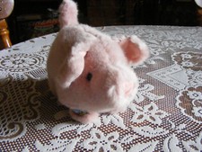 Chad Valley Vintage Dusky Pink Pig 7" soft toy.