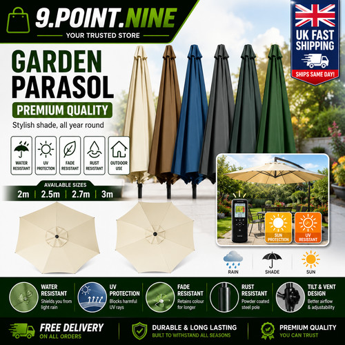 Large parasol umbrella - 2m,
