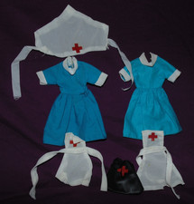 Two vintage Sindy sized nurse outfits in vgc