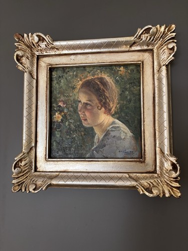 Original italian oil painting - oil,