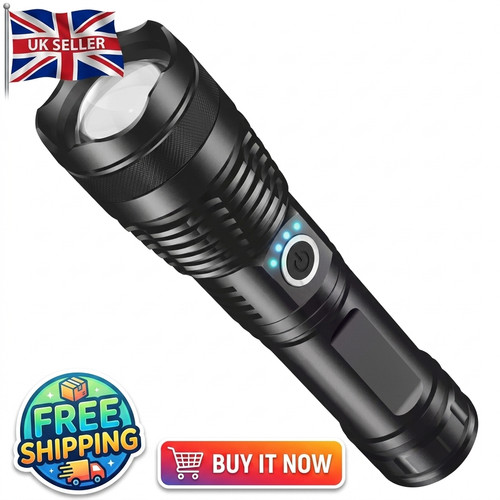 Led rechargeable torch - led, high