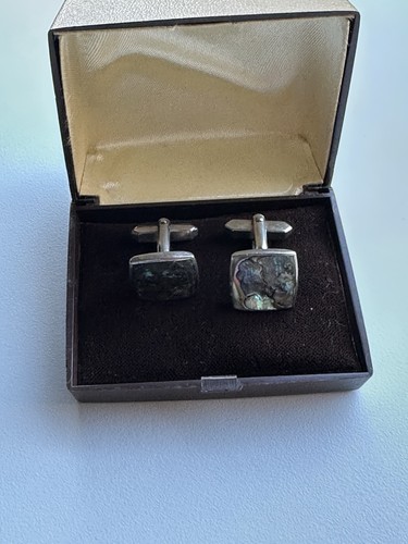Men vintage cufflinks - cufflinks, box
