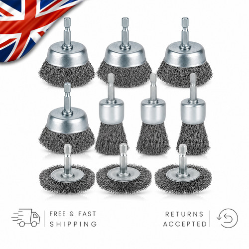 Wire brush wheel - brush, 1/4"