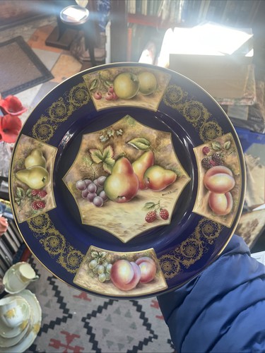 Porcelain hand painted cabinet - porcelain,