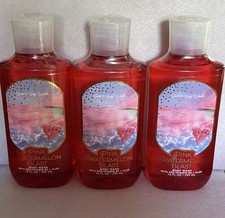 3 Bath & Body Works Pink Watermelon Blast Pro-Vitamin B5 + Aloe Body Washes NEW