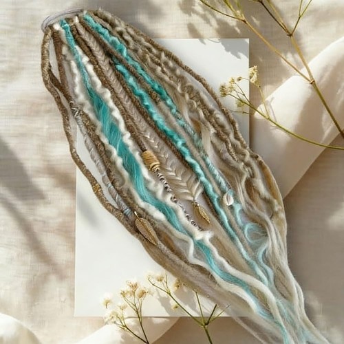 Elastic dread ponytail boho - elastic,