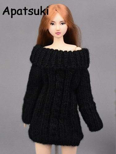 Black knitted woven sweater - black,