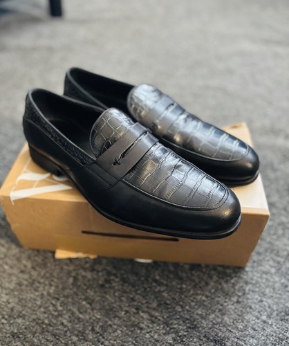 Zara man black leather - zara, croc