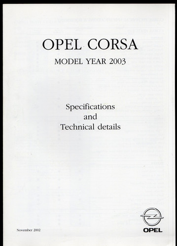 Opel corsa specifications - corsa,