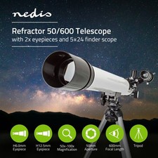 Nedis Telescope 50-100x with Tripod for Moon Stargazing Watching Beginner Gift