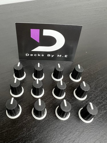 12x black knobs dj eq - dj,