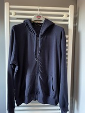 ICEBREAKER 88% MERINO HOODIE NAVY SIZE XL UK 16-18, maybe 20? Unisex? 50"
