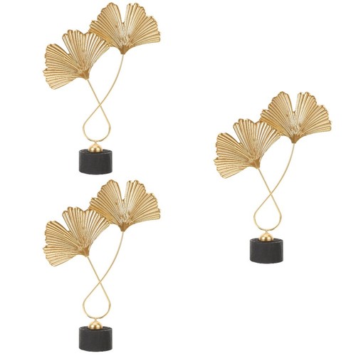 Golden iron art table - golden,