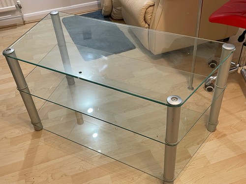 Three tier clear glass - three,