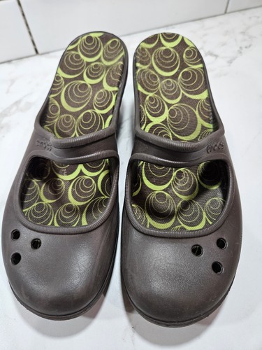 Crocs brown mary jane - brown, frances