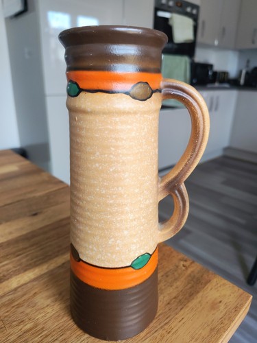 Hand painted pottery jug vase - jug,