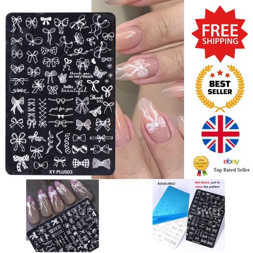 Nail stamping plates kawaii - -,