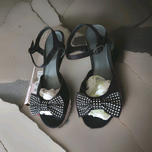 Black sandals party shoes size - black,
