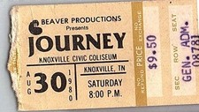 Journey Concert Ticket Stub