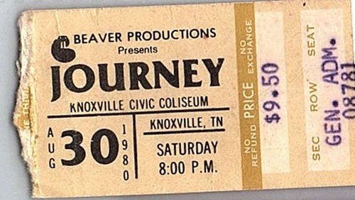 Journey concert ticket stub - ticket,