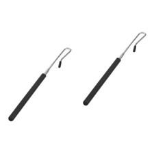  2 Count Black Iron Plastic