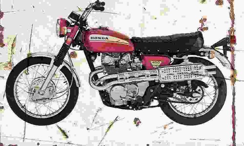 Honda cl450 1970 aged vintage - honda,