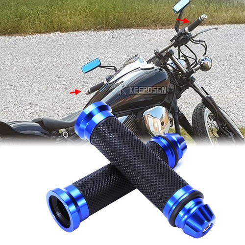 Blue 22mm handlebar hand - blue,