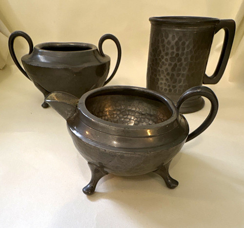 Cameo pewter hand beaten - pewter,