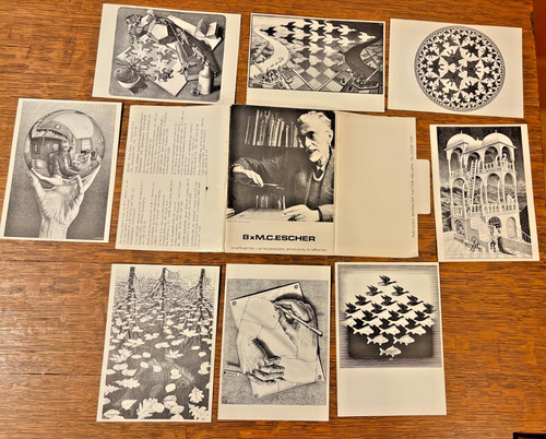 Escher set 8 - 8, postcards