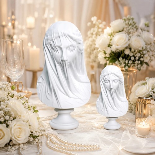 Veiled lady bust - veiled, statue