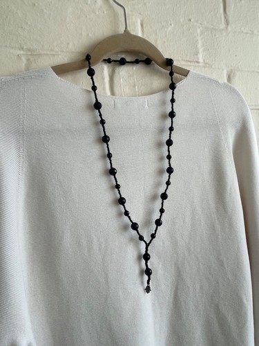 African necklace black rasta - black,