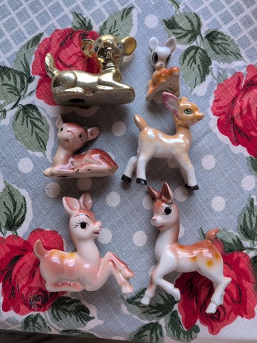Vintage lot ceramic deer - vintage,