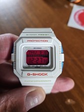 Casio G-Shock GLS-5500P Digital Watch Vintage White Square
