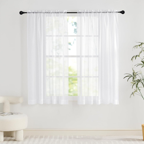 White net curtains - net,