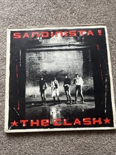 The Clash and Sandinista Vinyl Record UK with The Armageddon Times No3 Paper
